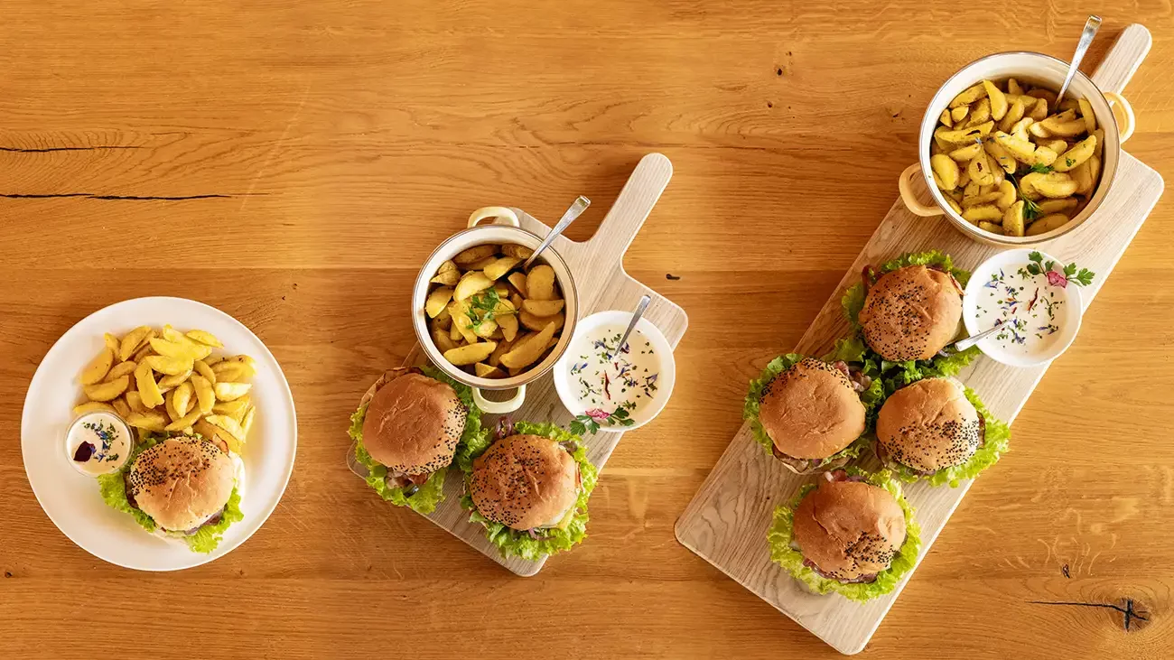 Burger Portionsgrößen S M L